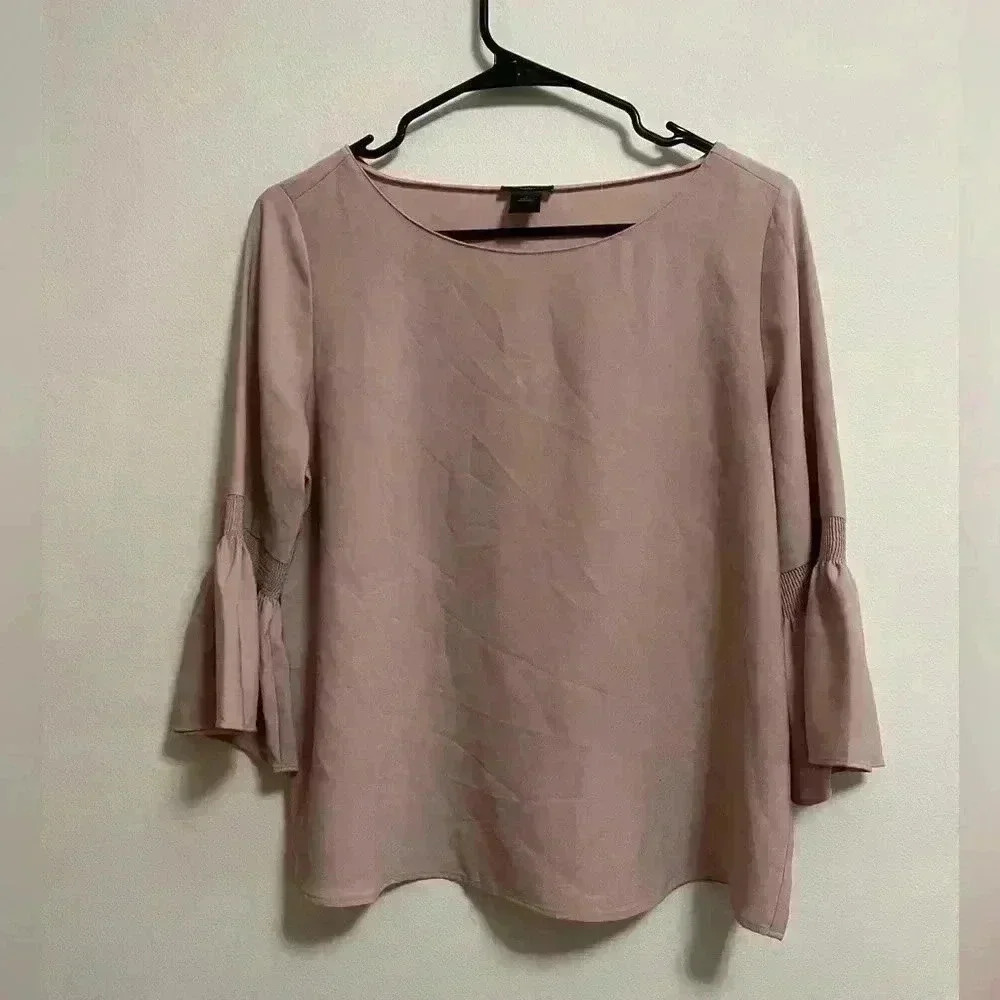 Ann Taylor Loft Factory - Women’s Mauve Bell Sleeve Blouse - Size Small